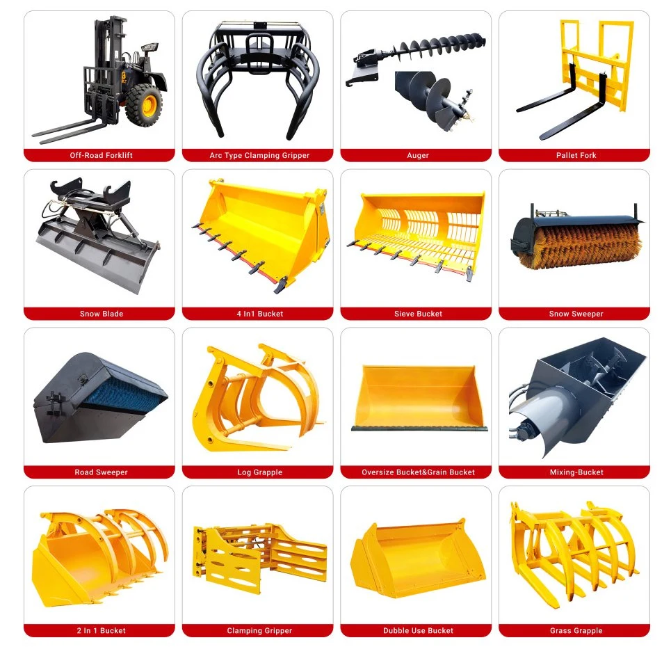 Basic Customization! China Lugong Factory Mini 4WD 0.5/1/1.5/2/2.5t Loaders Skid Steer/Telescopic/Front End/Bucket Wheel Loader T916 with EPA/Eac/CE/ISO/Euro 5