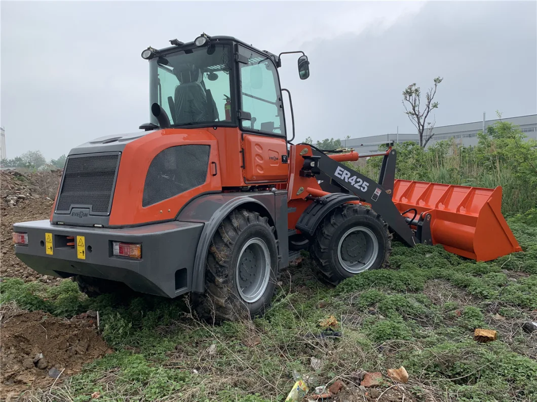 Everun Er425 Wheel Loader with Sweeper with The Advantage of Good Price