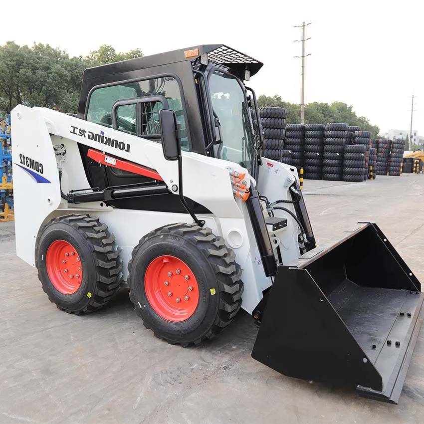 Effective Snow Removal Machine 63kw Skid Steer Loader Cdm312 with Attachments for Sale