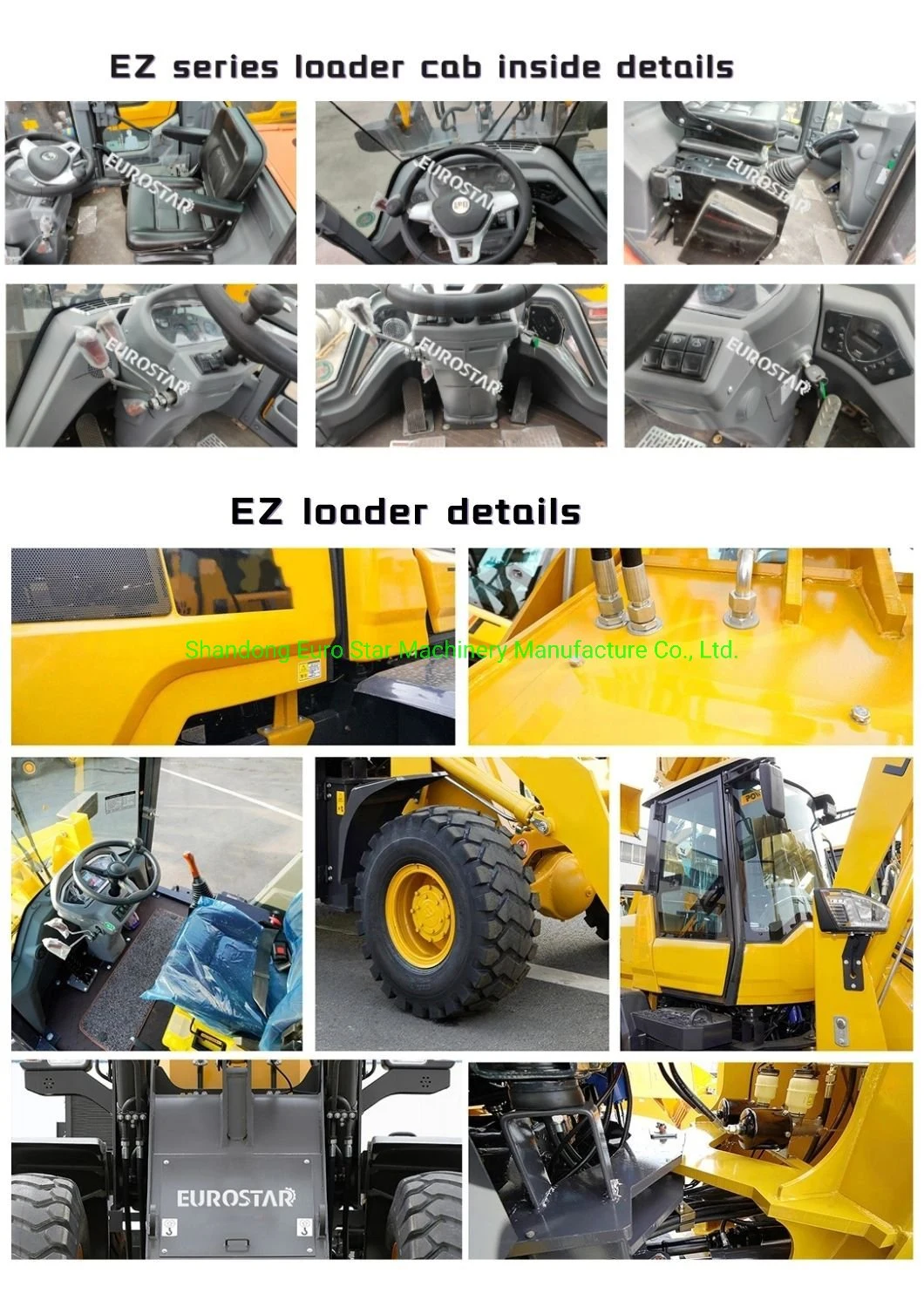 1.6t Compact Hydraulic Multifunctional Mini Loader Construction Machinery Wheel Loader for Construction, Farm and Garden