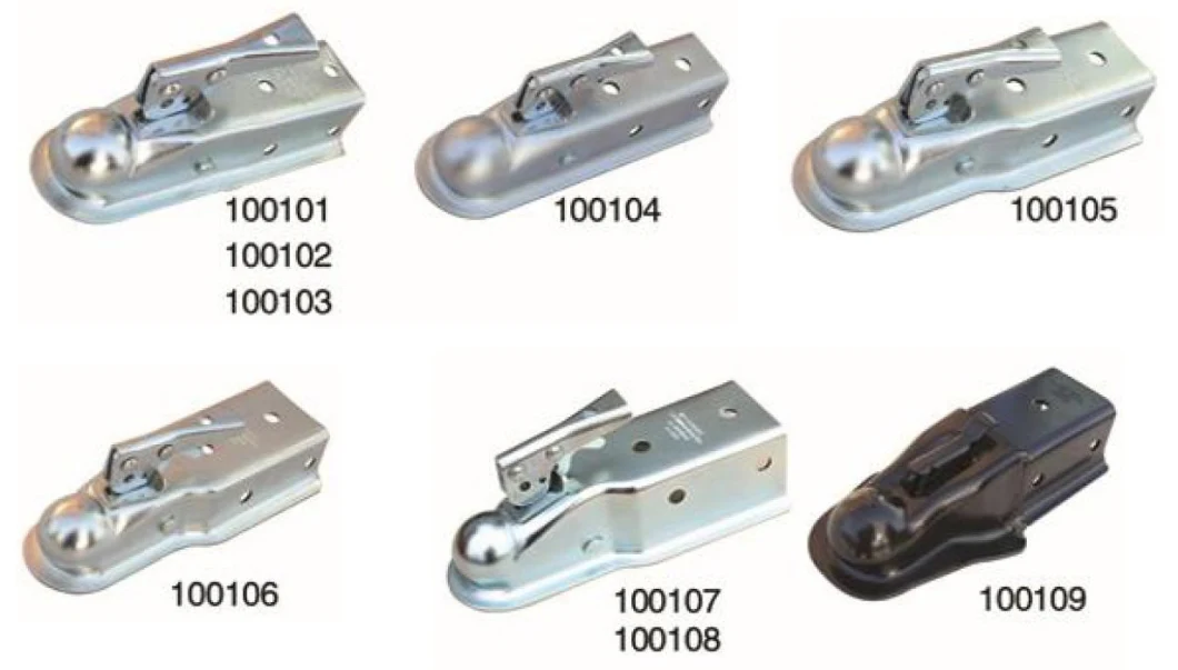 Trailer Parts Trailer Coupling Straight Coupler Channel Tongue Coupler Fas-Loc Coupler Zinc Trigger-Type 2