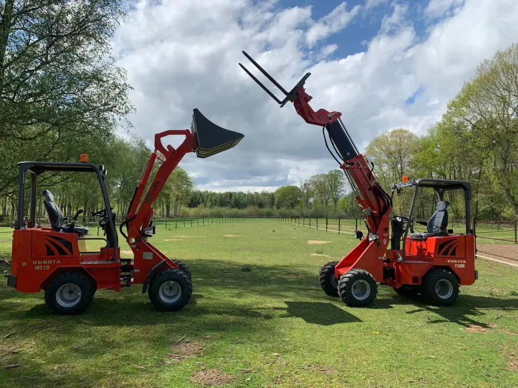 Mini Loader Agricultural Articulated Compact Small Teleskop Telescopic Radlader Mini Wheel Loader Mini Front Loader with Attachments