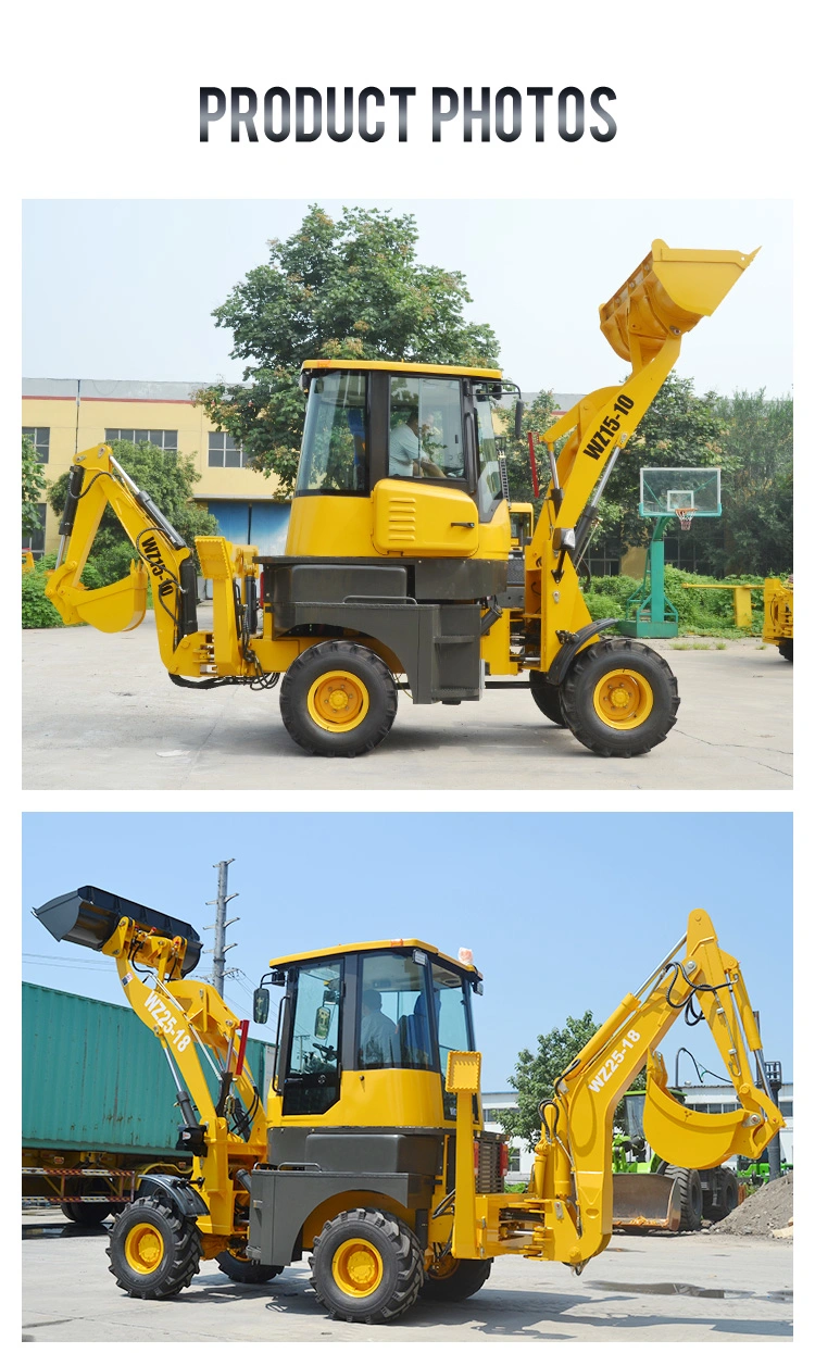 Huaya Brand Factory New Cheapest Mini Backhoe Loaders Machine Small Wheel Loader Mini Skid Steer Wheel Loader Telescopic Wheel Loader with Good Price