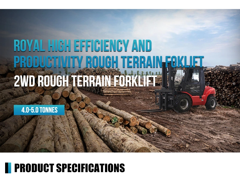 4 Ton 5 Ton Rough Terrain Diesel Forklift Trucks