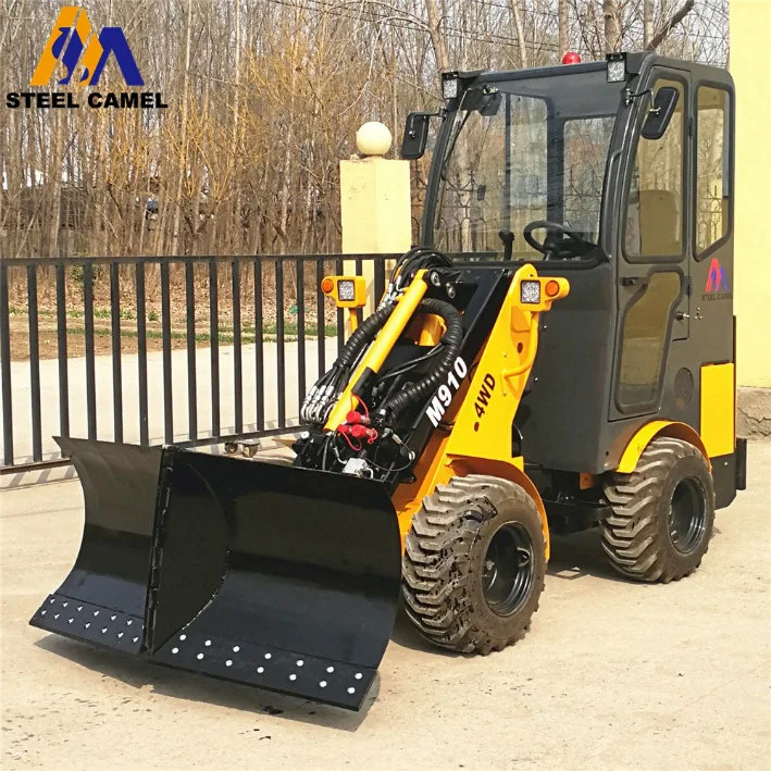 Farm Tractor Attachment Snow Removal Machine Snow Plow Telescopic Wheel Loader