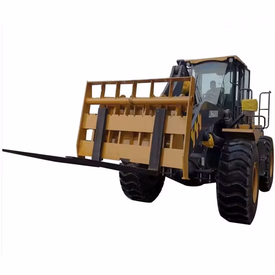 Forche per caricatrici per macchine edili nuovissime, forche per pallet per attacco su pala gommata