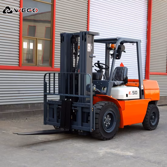 Nuovo carrello elevatore idraulico elettrico/GPL/diesel Montacarga da 3 tonnellate, 4 tonnellate e 5 tonnellate con altezza di sollevamento 3 m/4,5 m/5 m/6 m, con motore giapponese Isuz/Nissan/Mitsubishi, con spostamento laterale