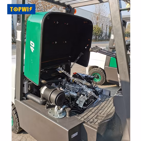 Piccolo carrello elevatore diesel idraulico cinese, carrello elevatore diesel GPL da 2 tonnellate, 2,5 tonnellate, 3 tonnellate, carrello elevatore a quattro ruote con mini carrello elevatore a gas di alta qualità, transpallet, carrello elevatore a gas